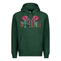 Sports Green she is strong Premium Hoodie - Artiststas