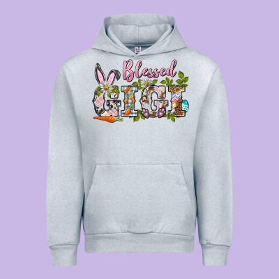 Blessed Gigi Easter Urban Hoodie Designed By Barkaloodesign