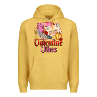 Antique Gold valentine vibes Premium Hoodie - AdoDesignShop