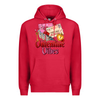 Cardinal valentine vibes Premium Hoodie - AdoDesignShop
