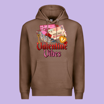 Valentine Vibes Premium Hoodie Designed By Adodesignshop