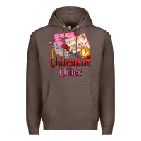 Coffee valentine vibes Premium Hoodie - AdoDesignShop
