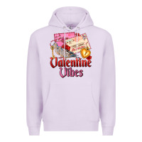 Lilac valentine vibes Premium Hoodie - AdoDesignShop