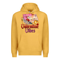 Mustard valentine vibes Premium Hoodie - AdoDesignShop