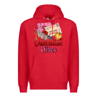 Red valentine vibes Premium Hoodie - AdoDesignShop