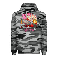 Slate Camo valentine vibes Premium Hoodie - AdoDesignShop