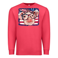 Cardinal american flag pig Premium Sweatshirt - RanaPortraitStore