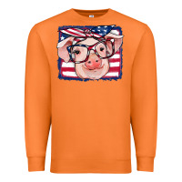 Carrot american flag pig Premium Sweatshirt - RanaPortraitStore