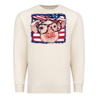 Sandshell american flag pig Premium Sweatshirt - RanaPortraitStore