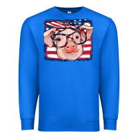 True Royal american flag pig Premium Sweatshirt - RanaPortraitStore