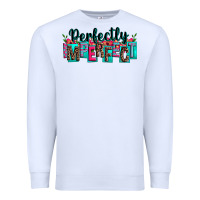White perfectly imperfect Premium Sweatshirt - Zillion Design Studio