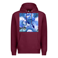 Burgundy dolphins Premium Hoodie - BundleAndBundleShop