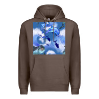 Coffee dolphins Premium Hoodie - BundleAndBundleShop