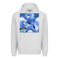 Dove Grey dolphins Premium Hoodie - BundleAndBundleShop