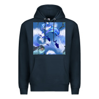 Navy dolphins Premium Hoodie - BundleAndBundleShop