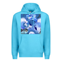 Ocean Blue dolphins Premium Hoodie - BundleAndBundleShop