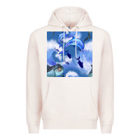 Pale Pink dolphins Premium Hoodie - BundleAndBundleShop