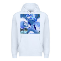 White dolphins Premium Hoodie - BundleAndBundleShop