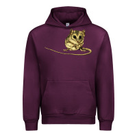 Mauve Wine Dunnart Urban Hoodie - LillyAllenDesigns