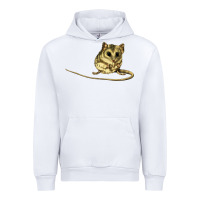 White Dunnart Urban Hoodie - LillyAllenDesigns