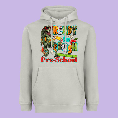Ready To Crush Pre School Heavyweight Hoodie Designed By Texasbilliewilder