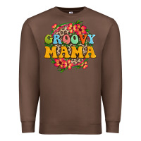 Chestnut groovy mama Premium Sweatshirt - Zillion Design Studio