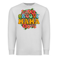 Dove Grey groovy mama Premium Sweatshirt - Zillion Design Studio