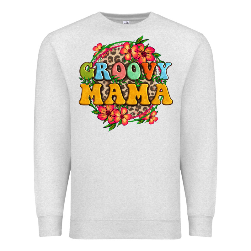 Groovy Mama Premium Sweatshirt by Zillion Design Studio | Teevron