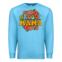 Ocean Blue groovy mama Premium Sweatshirt - Zillion Design Studio