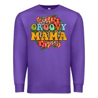 Purple groovy mama Premium Sweatshirt - Zillion Design Studio