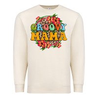 Sandshell groovy mama Premium Sweatshirt - Zillion Design Studio