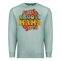 Seafoam groovy mama Premium Sweatshirt - Zillion Design Studio