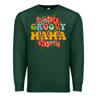 Sports Green groovy mama Premium Sweatshirt - Zillion Design Studio