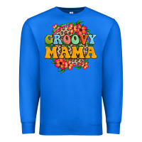 True Royal groovy mama Premium Sweatshirt - Zillion Design Studio