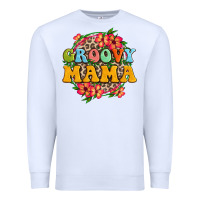 White groovy mama Premium Sweatshirt - Zillion Design Studio