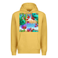 Antique Gold seahorse and beach Premium Hoodie - BundleAndBundleShop
