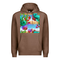 Chestnut seahorse and beach Premium Hoodie - BundleAndBundleShop