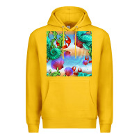 Lemon seahorse and beach Premium Hoodie - BundleAndBundleShop