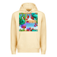 Pina Colada seahorse and beach Premium Hoodie - BundleAndBundleShop