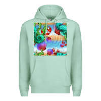 Seafoam seahorse and beach Premium Hoodie - BundleAndBundleShop