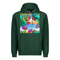 Sports Green seahorse and beach Premium Hoodie - BundleAndBundleShop