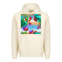 Tofu seahorse and beach Premium Hoodie - BundleAndBundleShop