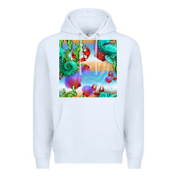 Seahorse And Beach Premium Hoodie | Teevron