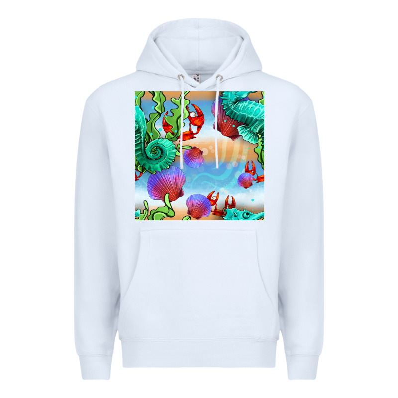Seahorse And Beach Premium Hoodie by BundleAndBundleShop | Teevron