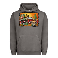 Pigment Tornado western truck cowboy gnome background Urban Hoodie - BarkalooDesign