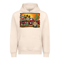 Sandshell western truck cowboy gnome background Urban Hoodie - BarkalooDesign