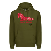 Army Green Everybody's Got A Horse Neigh Premium Hoodie - Bettercallsaul
