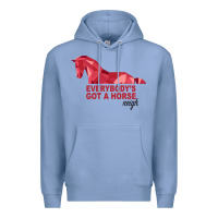 Colony Blue Everybody's Got A Horse Neigh Premium Hoodie - Bettercallsaul