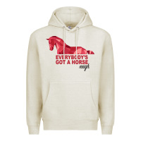 Oatmeal Heather Everybody's Got A Horse Neigh Premium Hoodie - Bettercallsaul