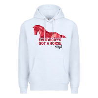 White Everybody's Got A Horse Neigh Premium Hoodie - Bettercallsaul
